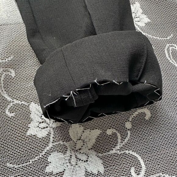 Emilio Pucci Black Stretch Wool Trousers Sz 12 - Picture 12 of 13
